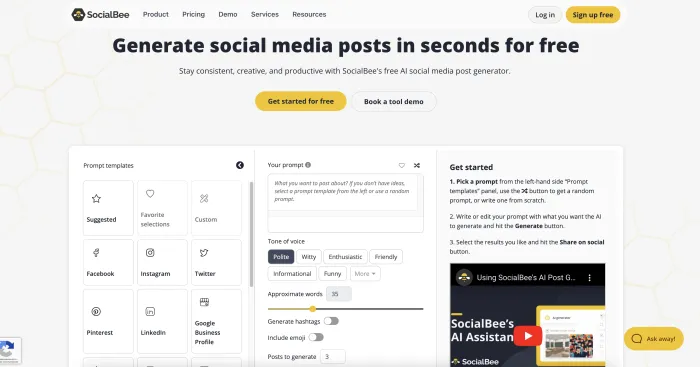 AI Social Post Generator AI Social Post Generator