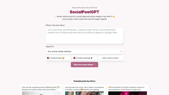 SocialPostGPT SocialPostGPT