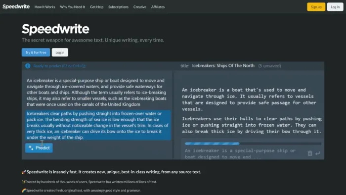 Speedwrite Speedwrite