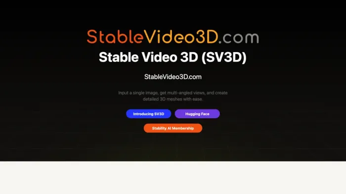 Stable Video 3D Stable Video 3D