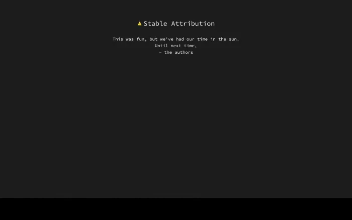 Stable Attribution Stable Attribution