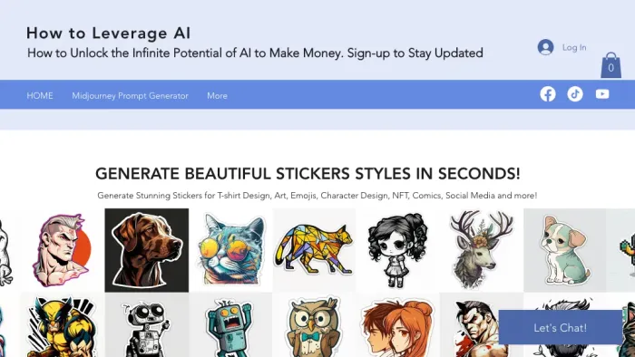 Sticker Prompt Generator Sticker Prompt Generator
