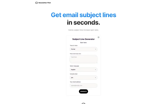 Subject Line Generator Subject Line Generator