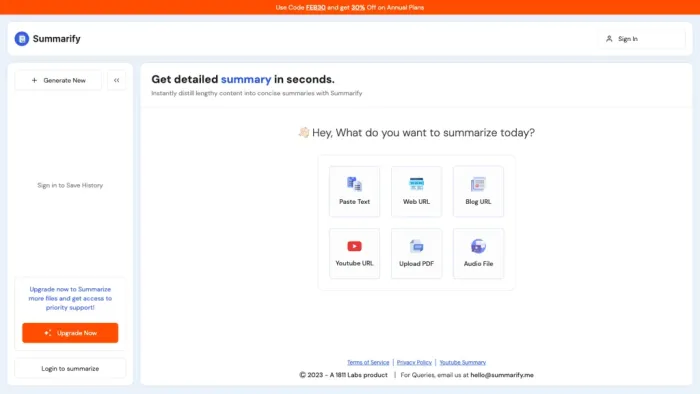 Summarify Summarify