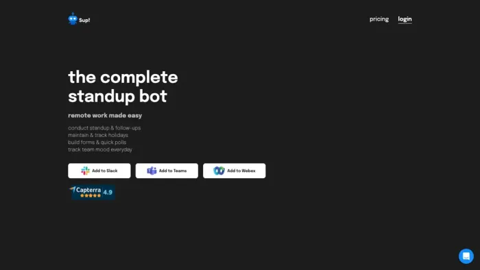 Sup Standup Bot Sup Standup Bot