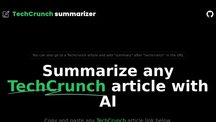 TechCrunch Summary TechCrunch Summary