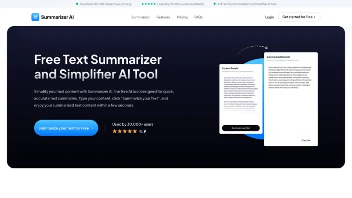 Text Summarizer AI Text Summarizer AI
