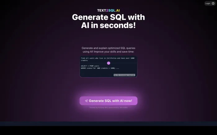 Text2SQL.AI Text2SQL.AI