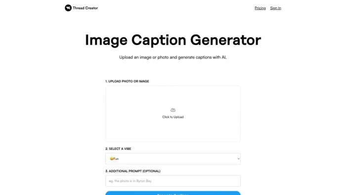 Threadcreator image caption generator Threadcreator image caption generator