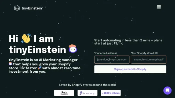 tinyEinstein tinyEinstein