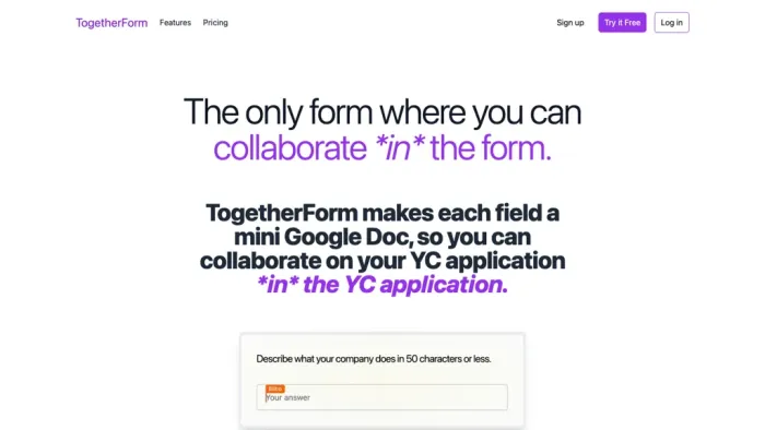 TogetherForm TogetherForm