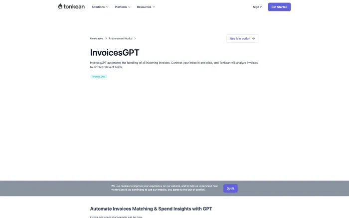 Tonkean InvoicesGPT Tonkean InvoicesGPT