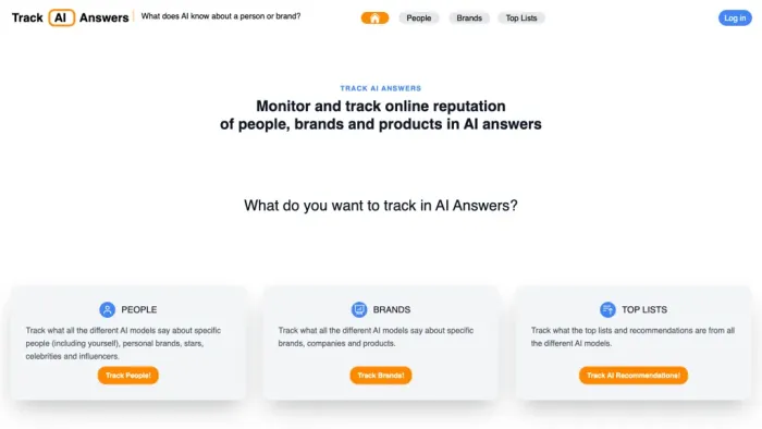 Track AI Answers Track AI Answers