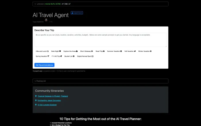 Travel Bug AI Travel Bug AI