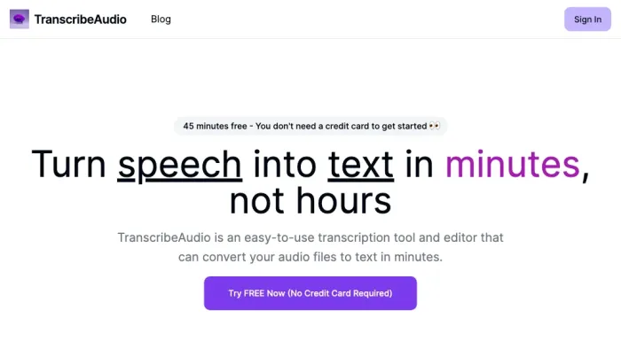 TranscribeAudio TranscribeAudio