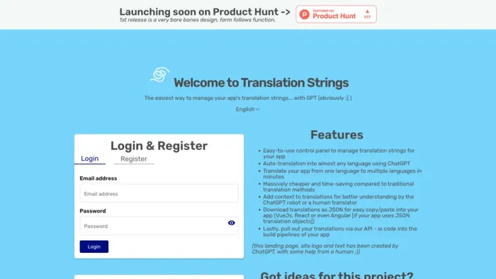 Translation Strings Translation Strings