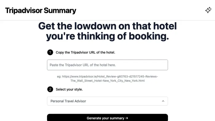TripAdvisor Summary TripAdvisor Summary