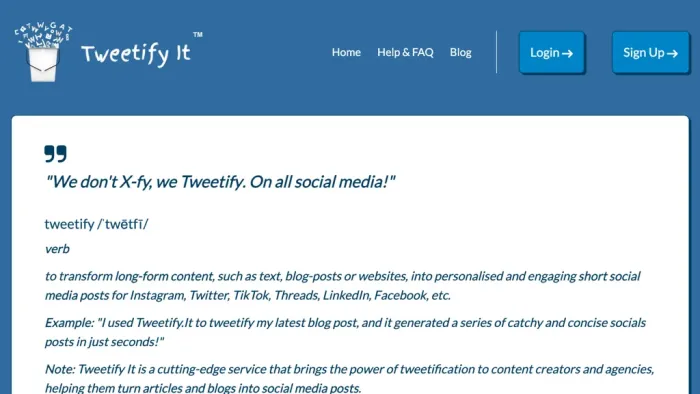 Tweetify It Tweetify It