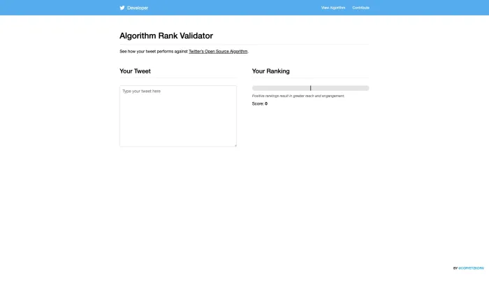 Algorithm Rank Validator Algorithm Rank Validator