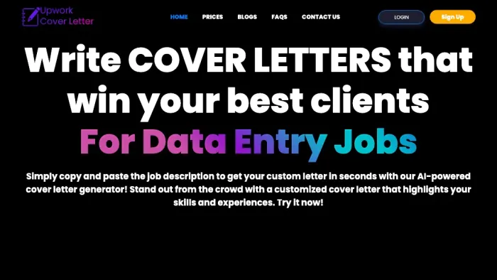 Upwork Cover Letter Generator Upwork Cover Letter Generator