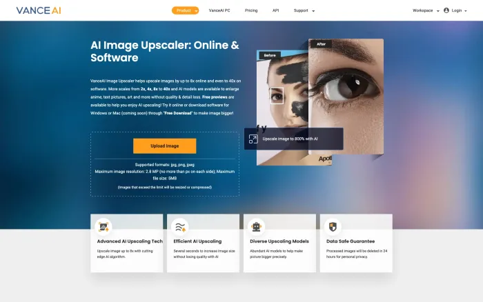 VanceAI Image Upscaler VanceAI Image Upscaler