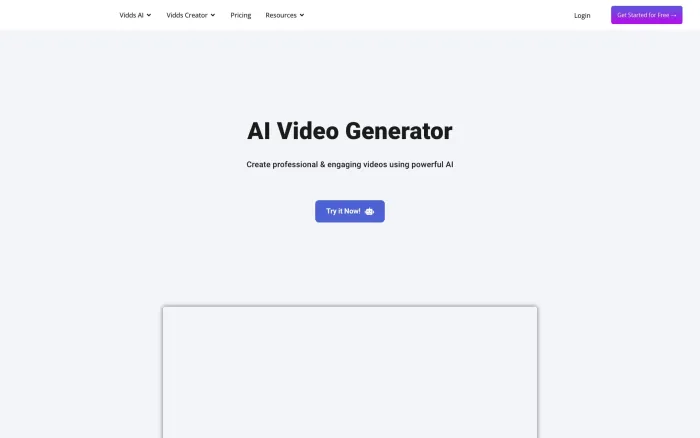 Video Generator by Vidds Video Generator by Vidds