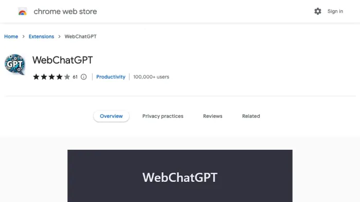 Web ChatGPT Web ChatGPT