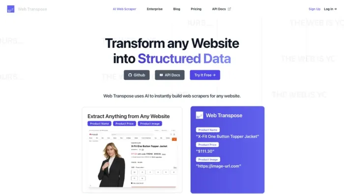 Web Transpose Web Transpose
