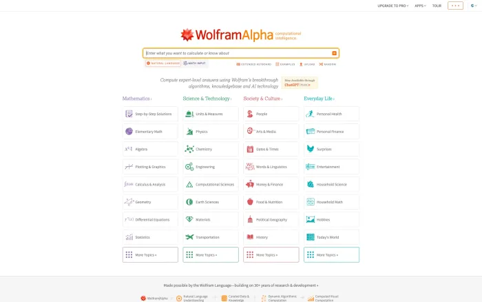 WolframAlpha WolframAlpha