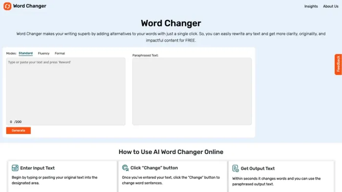 Word Changer Word Changer