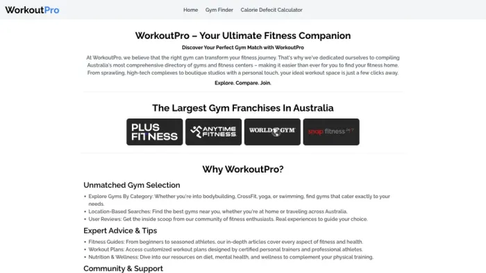 WorkoutPro WorkoutPro