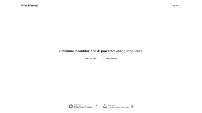 Write Minimal Write Minimal