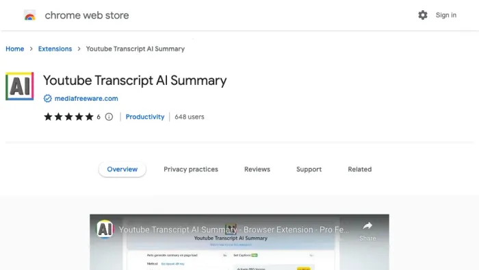 Youtube Transcript AI Summary Youtube Transcript AI Summary